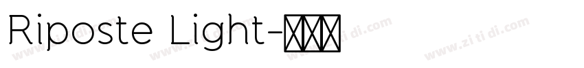 Riposte Light字体转换